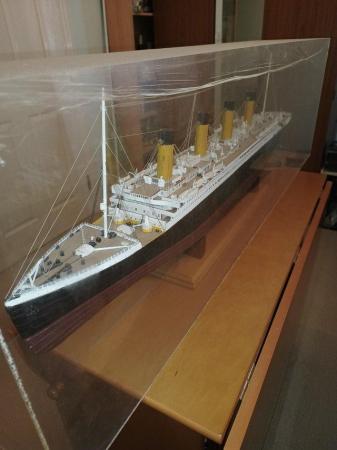 Image 2 of This is a wonderful Wooden Titanic 1/250 scale