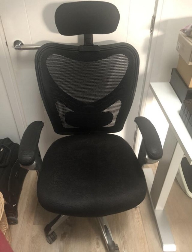 Preview of the first image of John Lewis Office Chair (added mesh headrest).