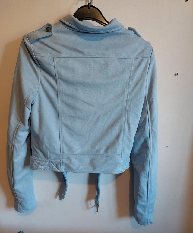 Preview of the first image of Misguided blue jacket size 8.