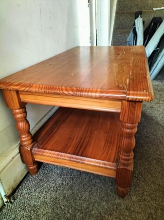 Image 1 of Wood Coffee Table Used, Solid