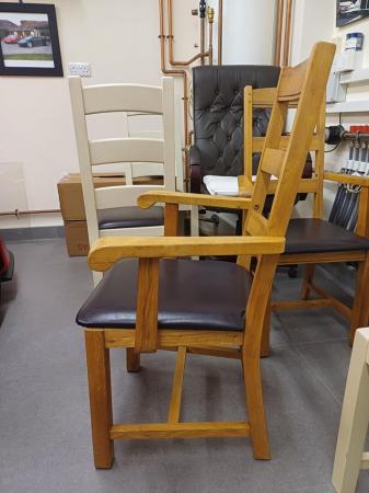 Image 2 of 8 Oak kitchen chairs for sale