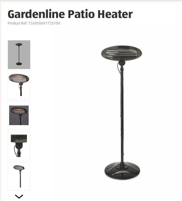 Preview of the first image of Gardenline Patio Heater -Fully assembled-.