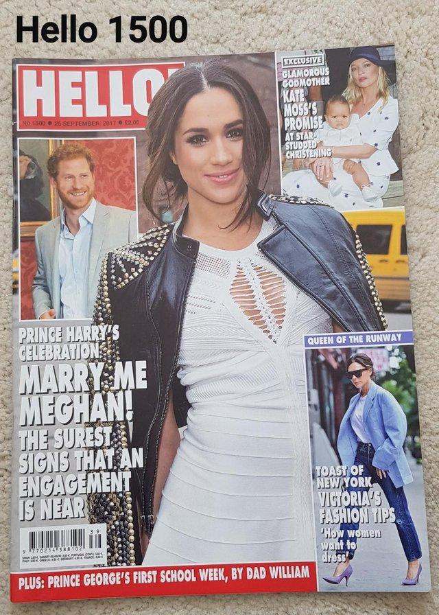 Preview of the first image of Hello Magazine 1500 - Harry & Meghan - Signs of Engagement.