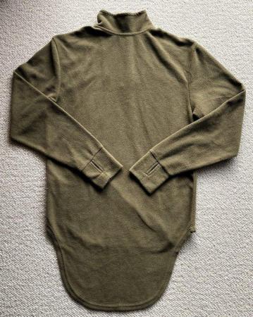 Image 3 of ARMY FLEECE THERMAL UNDERSHIRT MILITARY PCS OLIVE SHIRT TOP
