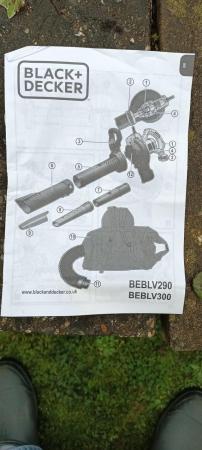 Image 3 of Black & Decker BEBLV300 backpack blower vac