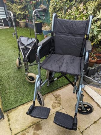 Image 1 of Wheelchair and Walker for sale