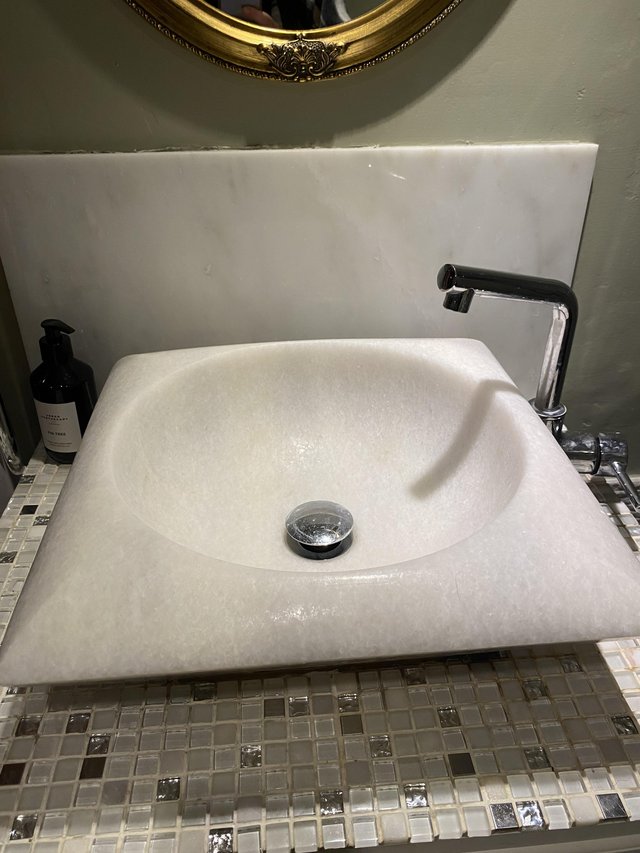 Preview of the first image of Bathroom sink quartz/marble.