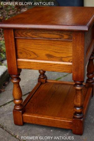 Image 5 of OLD CHARM LIGHT OAK PHONE LAMP TABLE BEDSIDE CABINET STAND