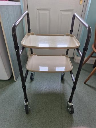 Image 2 of Height adjustable strolley trolley