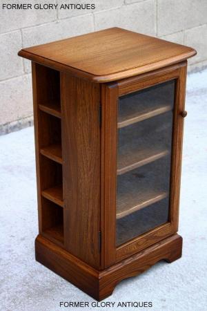Image 58 of AN ERCOL GOLDEN DAWN CD CABINET CUPBOARD LAMP TABLE STAND