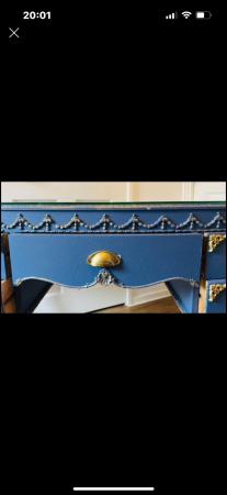 Image 2 of Beautiful blue and gold vanity