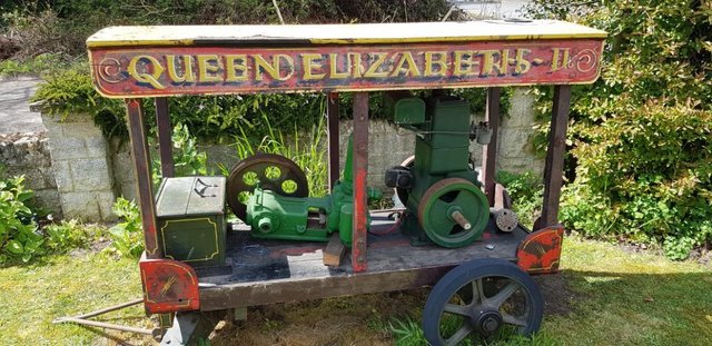 Preview of the first image of Fairground / Showmans themed Bamford Stationary Engine, with.