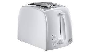 Preview of the first image of RUSSELL HOBBS 2 SLICE WHITE TOASTER-EXTRA WIDE SLOTS-FAB**.