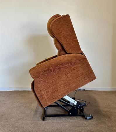 Image 12 of PETITE ELECTRIC RISER RECLINER BROWN CHAIR ~ CAN DELIVER