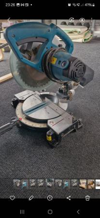 Image 2 of Makita MLS100 mitre saw with blade