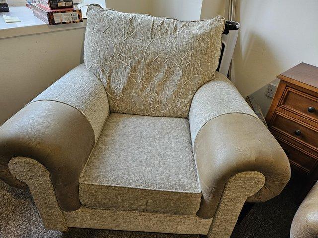 Preview of the first image of SOFA AND LARGE COMFY CHAIR FOR SALE.