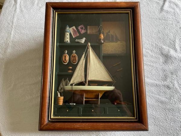 Image 2 of A Deep Framed, Collage Style, Nautical Themed Picture