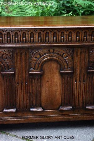 Image 94 of A TITCHMARSH & GOODWIN CARVED OAK BLANKET CHEST BOX TRUNK