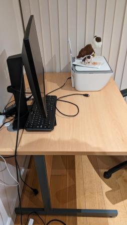 Image 2 of Office desk with adjustable chair