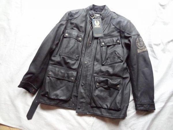 Image 1 of Belstaff Motorcycle black leather Trialmaster jacket