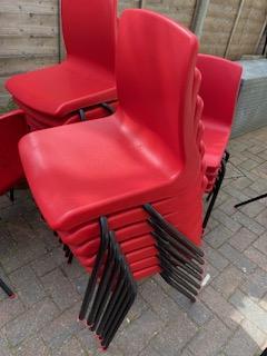 Image 1 of 20 plastic stackable children chairs selling at £5 each