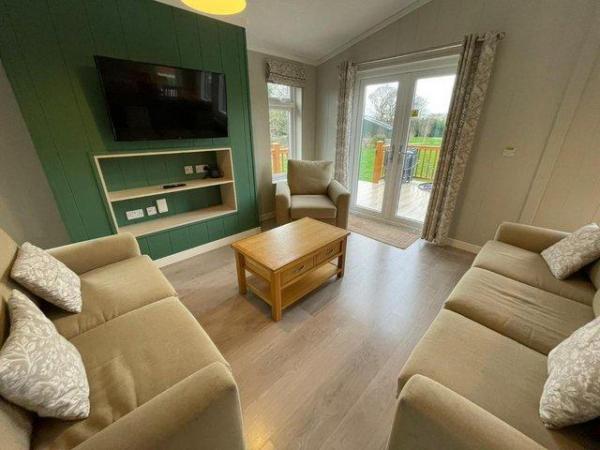 Image 2 of Lodge in Cornwall on a fantastic corner pitch with Hot Tub