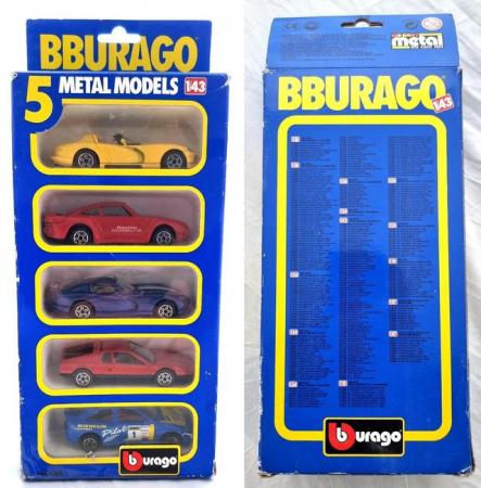 Image 1 of Bburago 5x Metal Car Models Diecast 1|43 (1990's)