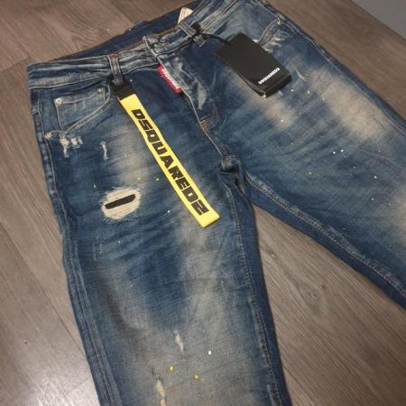 Image 3 of dsquared2 paint splatter jeans