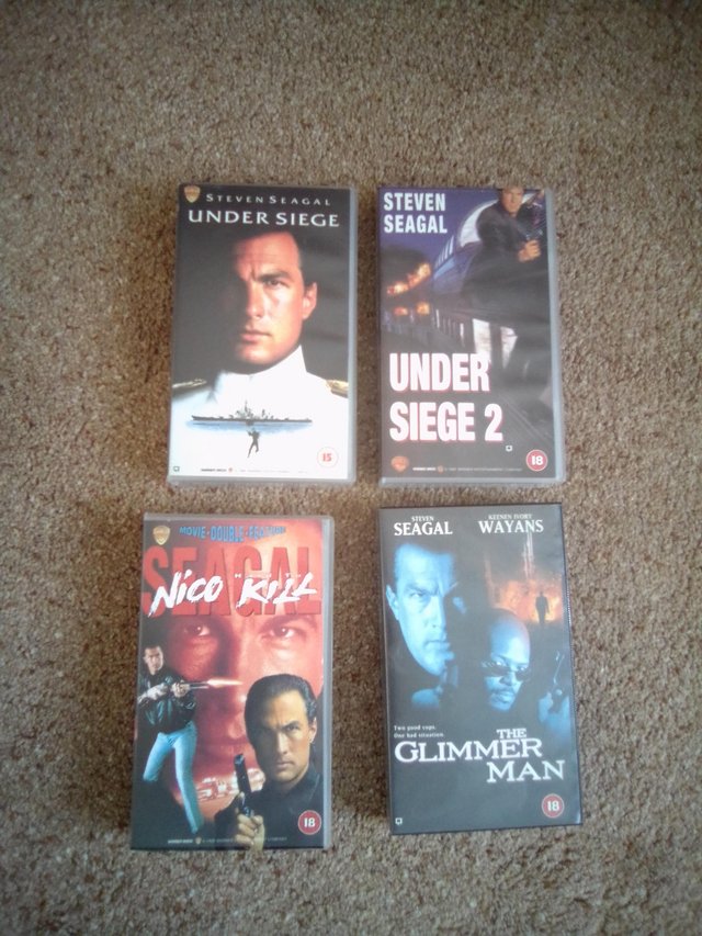 Preview of the first image of Steven Seagal VHS videos.