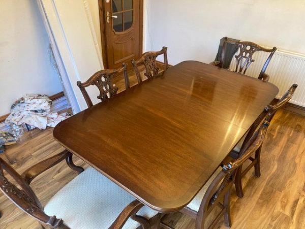 Image 3 of Large Dining Room Table with Chairs