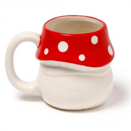 Image 3 of Ceramic Fairy Toadstool House Shaped Collectable Mug.