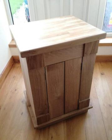 Image 2 of NEW Solid Oak Furniture Cupboard 2 Door Vanity Unit Cabinet