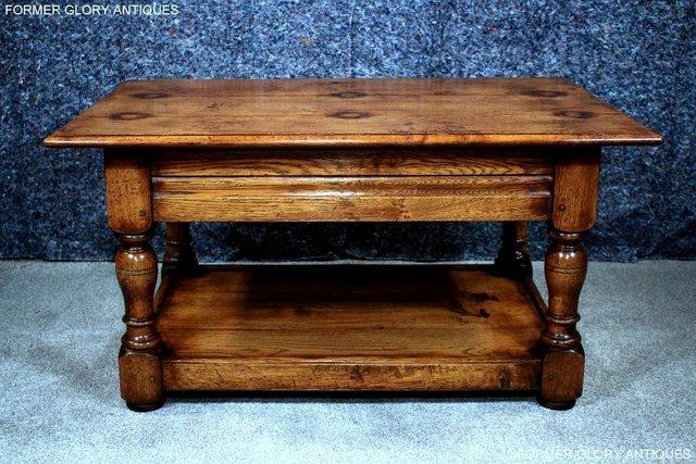 Image 44 of A TITCHMARSH & GOODWIN STYLE SOLID OAK POTBOARD COFFEE TABLE