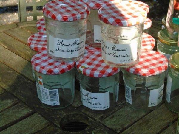 Image 2 of Empty jam jars with lids washed & ready for preserving