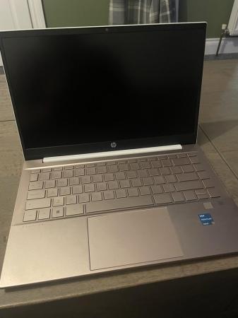 Image 2 of Hp pavilion white and rose gold touch screen laptop