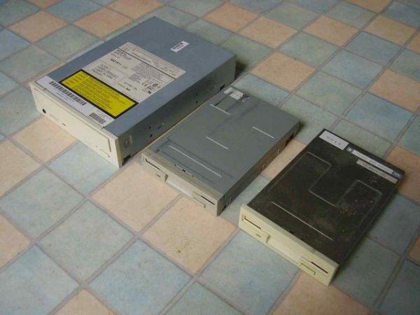 Image 2 of Three vintage CD drives from the 1990s