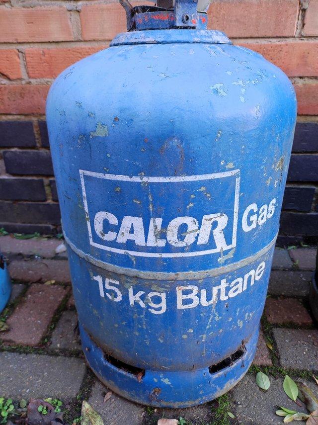 Preview of the first image of 15kg Calor gas butane approx 1/3 full.