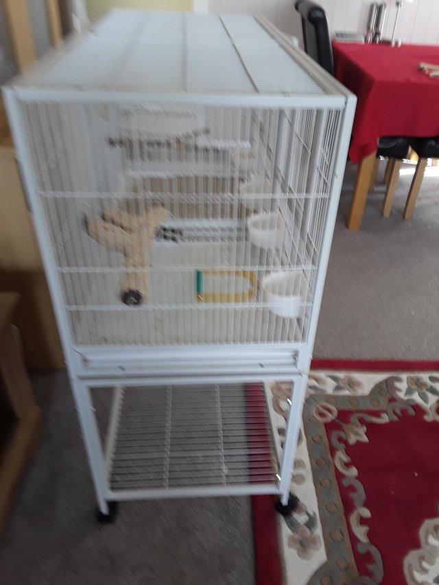 Preview of the first image of Large Bird Cage with divider.
