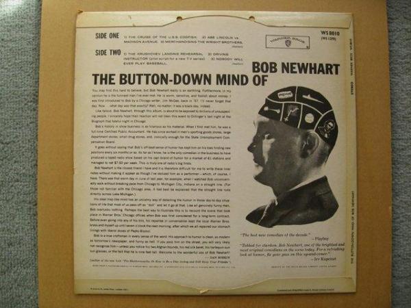 Image 2 of The Button-Down Mind of Bob Newhart Vinyl LP Stereo Warn