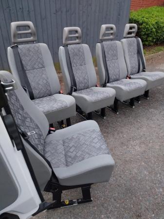 Image 1 of Vauxhall vivaro minibus seats
