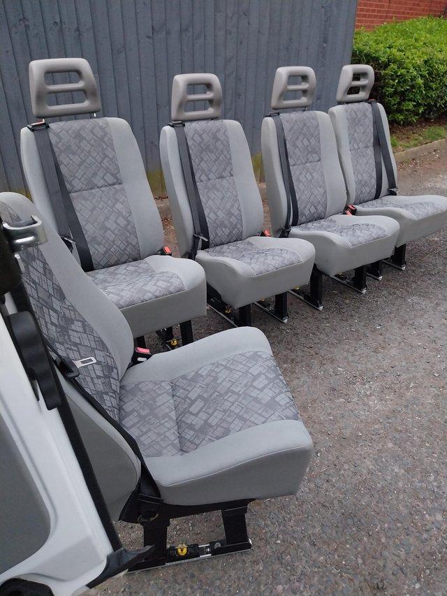 Preview of the first image of Vauxhall vivaro minibus seats.