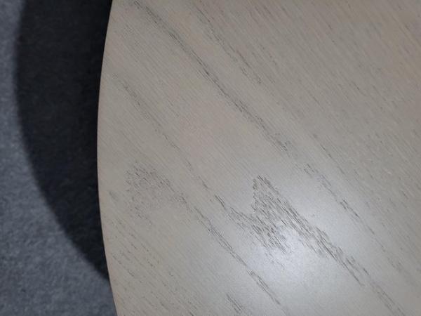 Image 2 of Ikea round oak coffee table