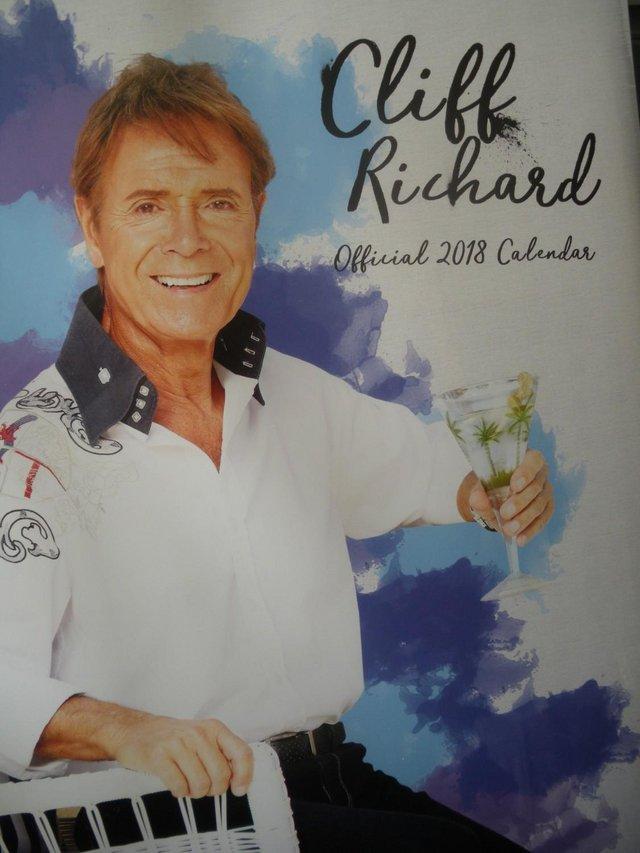 Preview of the first image of CLIFF RICHARDS OFFICIAL 2018 CALENDAR - SEALED & UNOPENED.