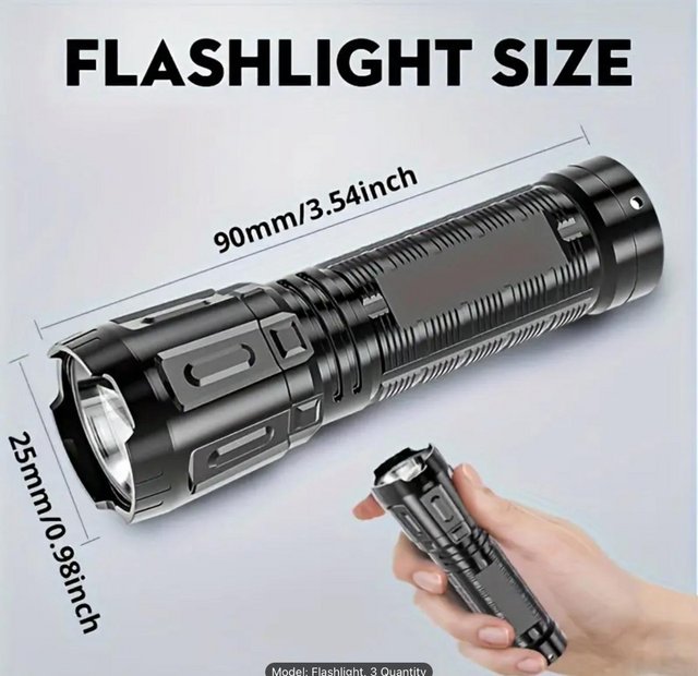 Preview of the first image of LED Flashlights, Super Bright Rechargeable, Waterpr.