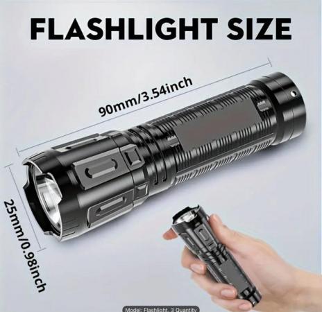 Image 1 of LED Flashlights, Super Bright Rechargeable, Waterpr