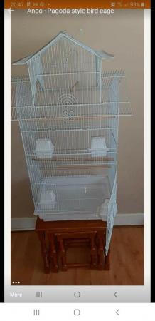 Image 6 of New Pagoda  style  cage with feeders and perches