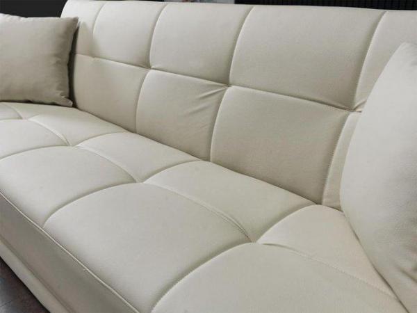 Image 2 of Horny Groupinh 3 Seater White Leathetr Sofabed Sale Offer