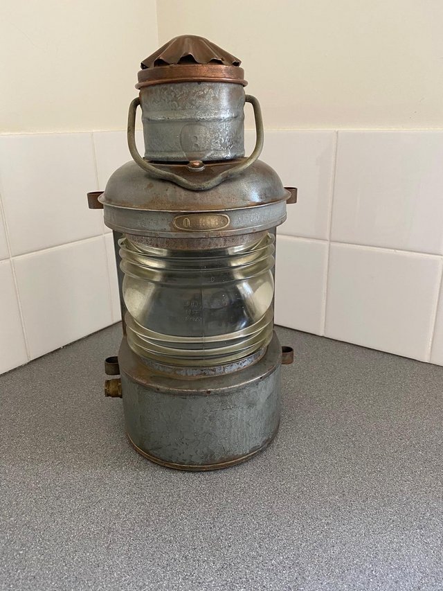 Preview of the first image of Vintage ship lamp for sale.
