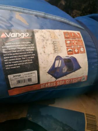 Image 1 of 4 man vango tent .only used once