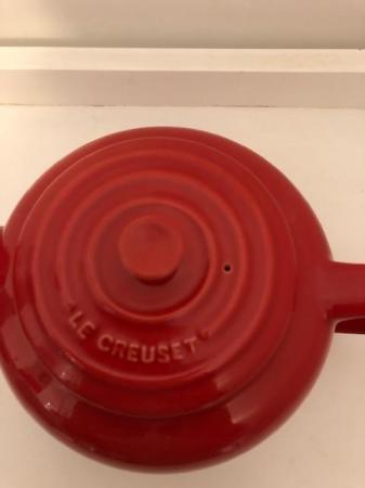 Image 3 of LE CREUSET Red Classic stoneware teapot